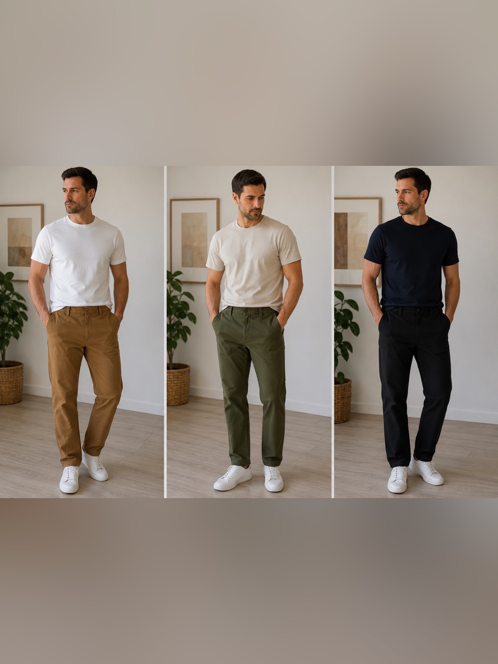 Banana Republic Men Classic Straight Fit Chinos - Brown, Olive, Black  Sz 33/30
